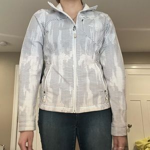 The North Face full zipper raincoat
